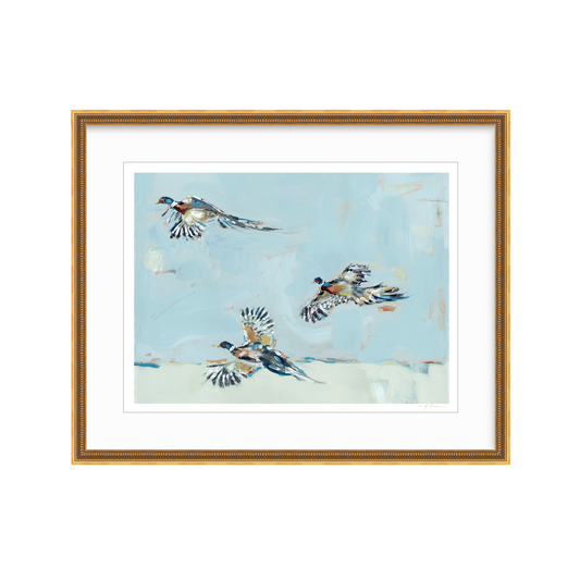 Pheasantly Surpised Pheasant Fine Art Print
