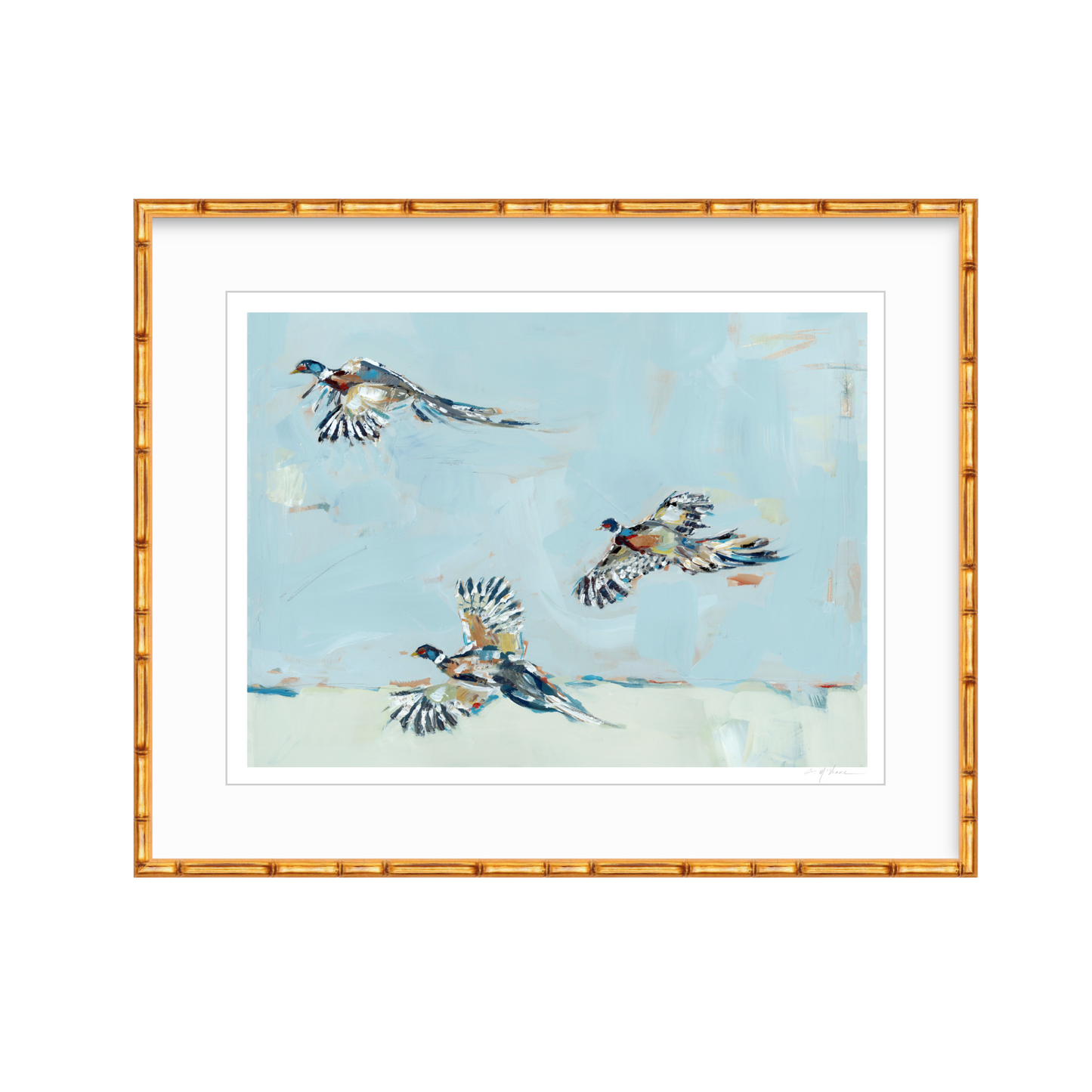 Pheasantly Surpised Pheasant Fine Art Print