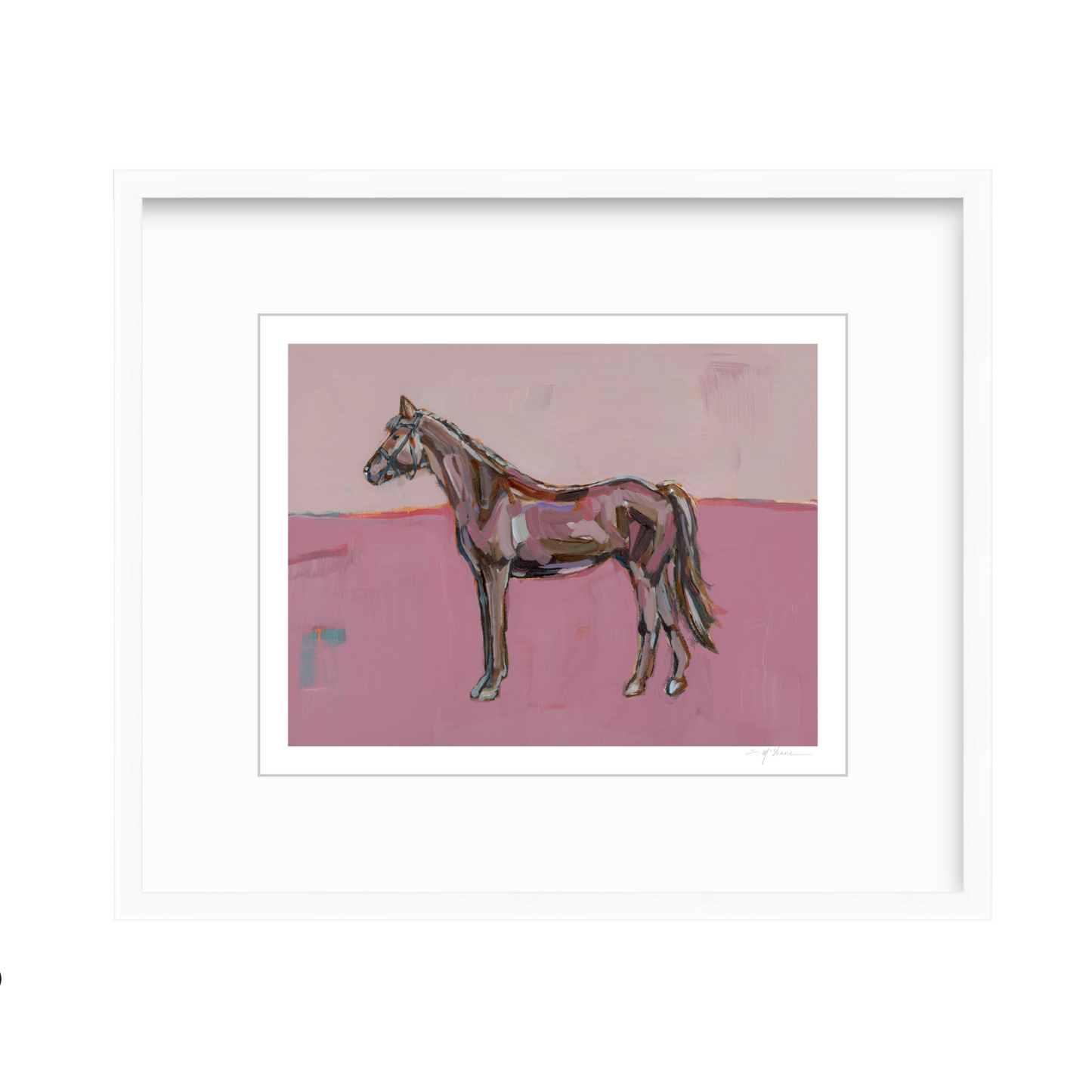 Rose in the Dust Horse Fine Art Print