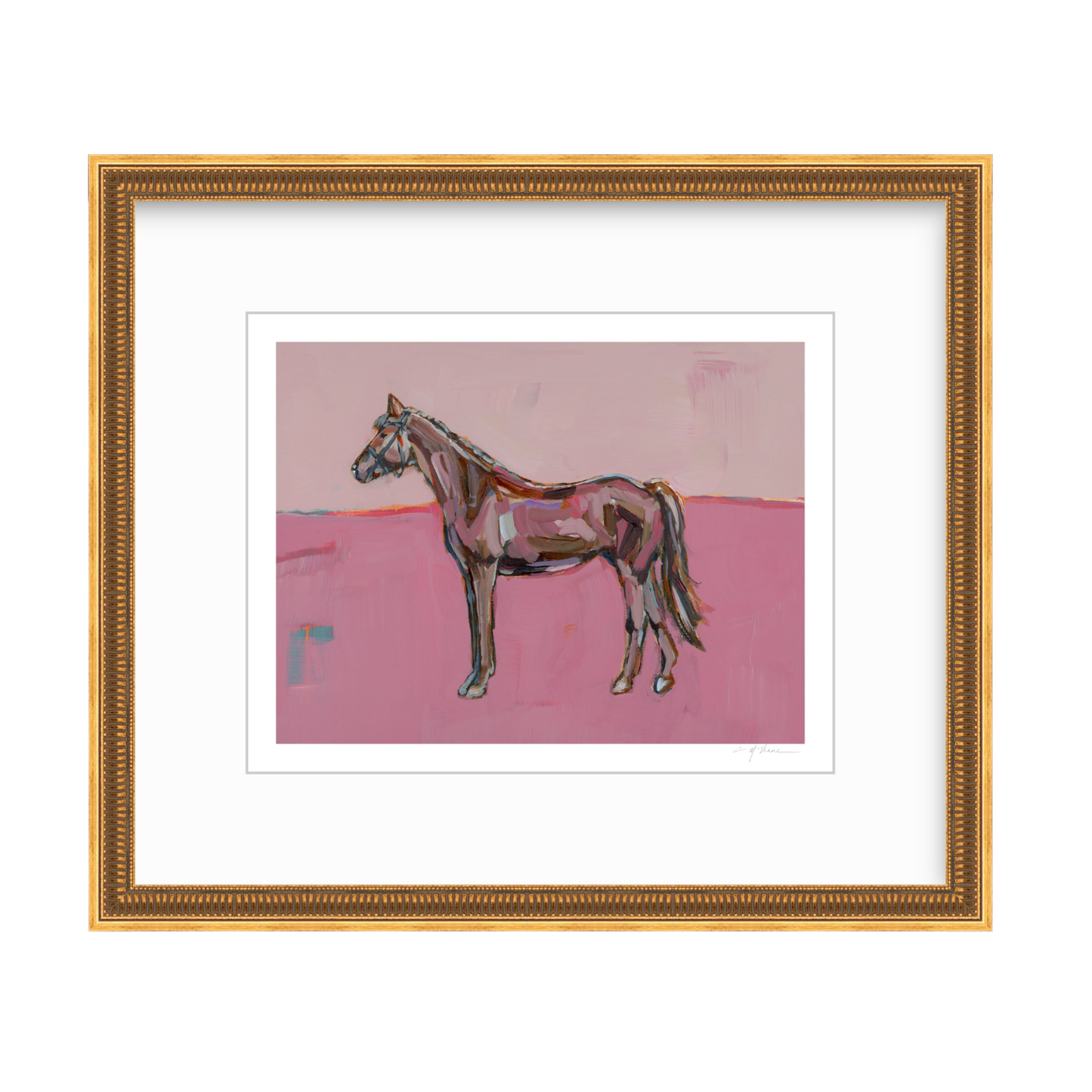 Rose in the Dust Horse Fine Art Print