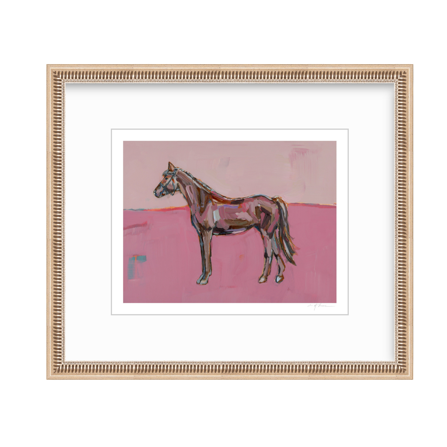 Rose in the Dust Horse Fine Art Print