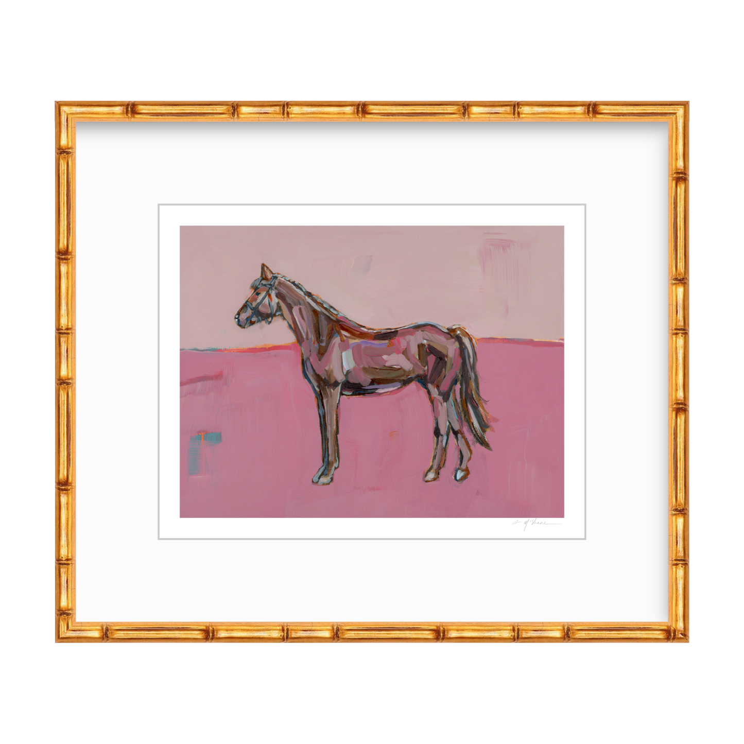 Rose in the Dust Horse Fine Art Print