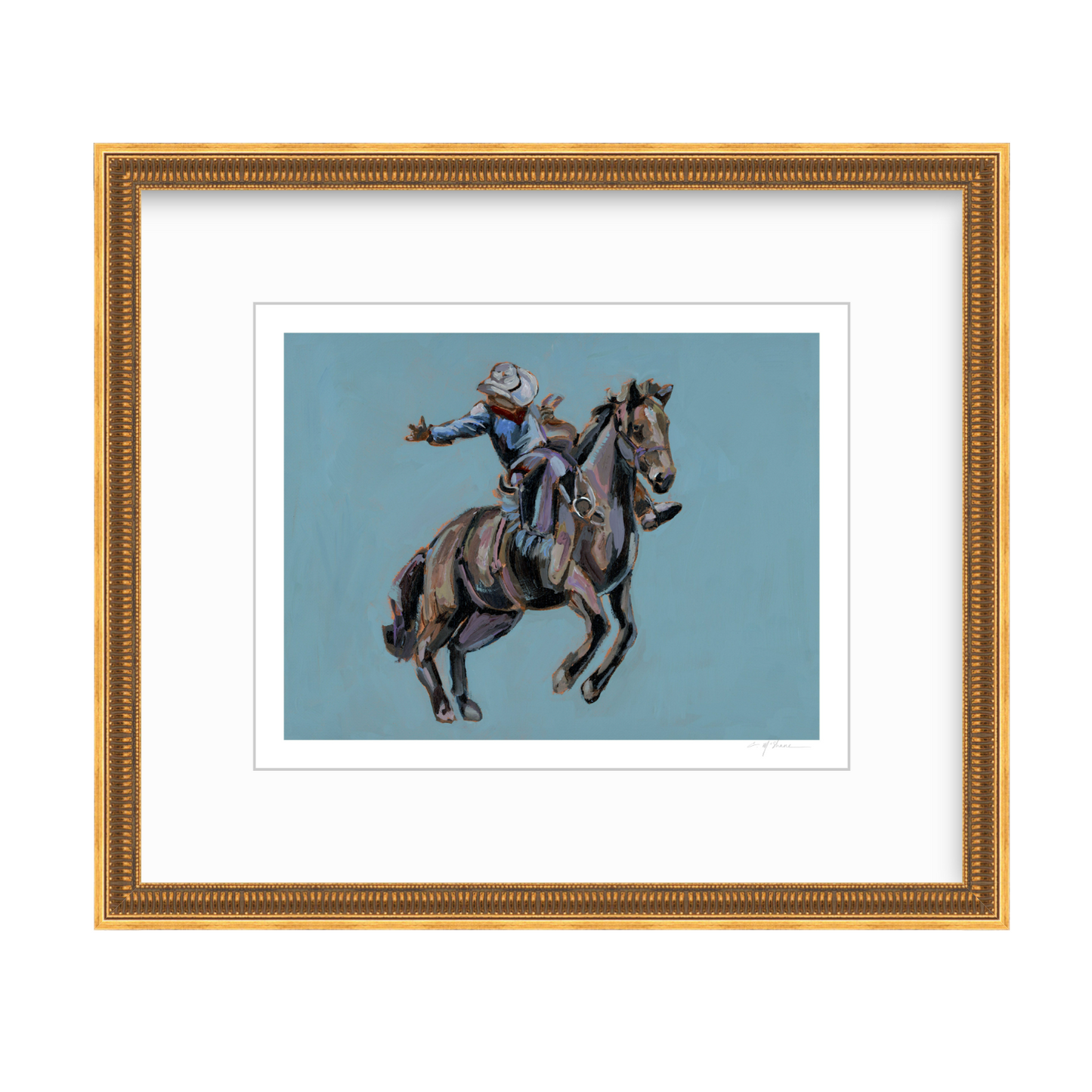 Rodeo Cowboy Fine Art Print