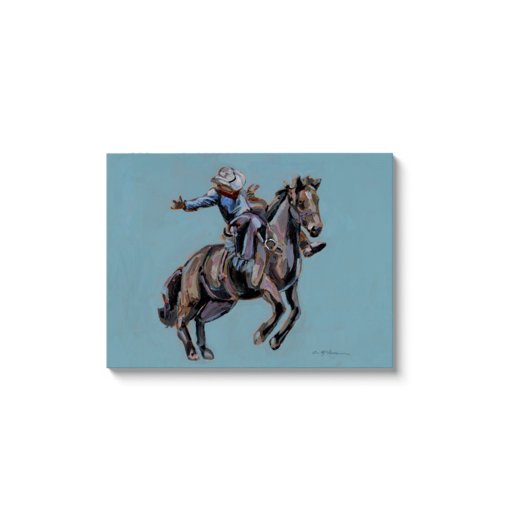 "Rodeo Cowboy" on canvas