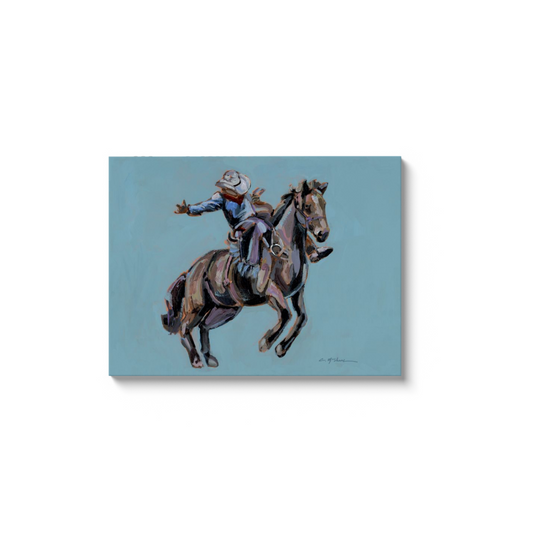 "Rodeo Cowboy" on canvas