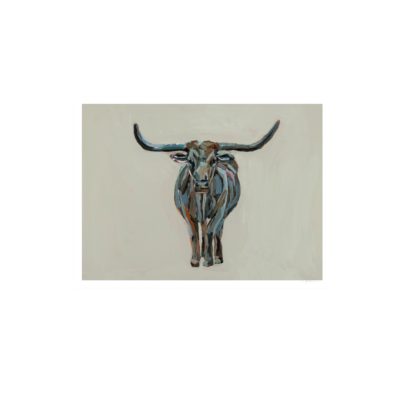True Grit Longhorn Fine Art Print
