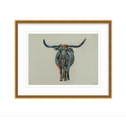 True Grit Longhorn Fine Art Print