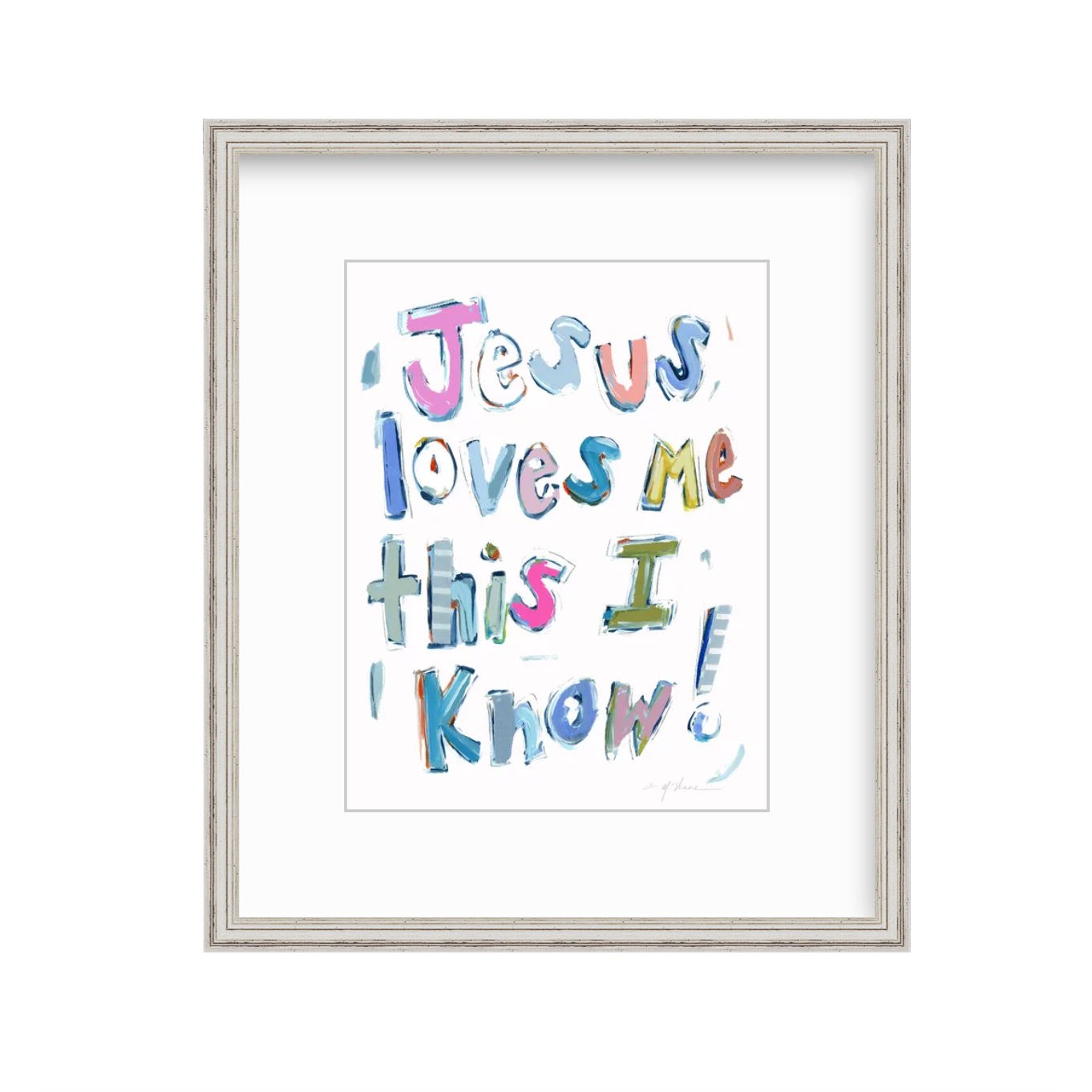 Jesus Loves Me Fine Art Print