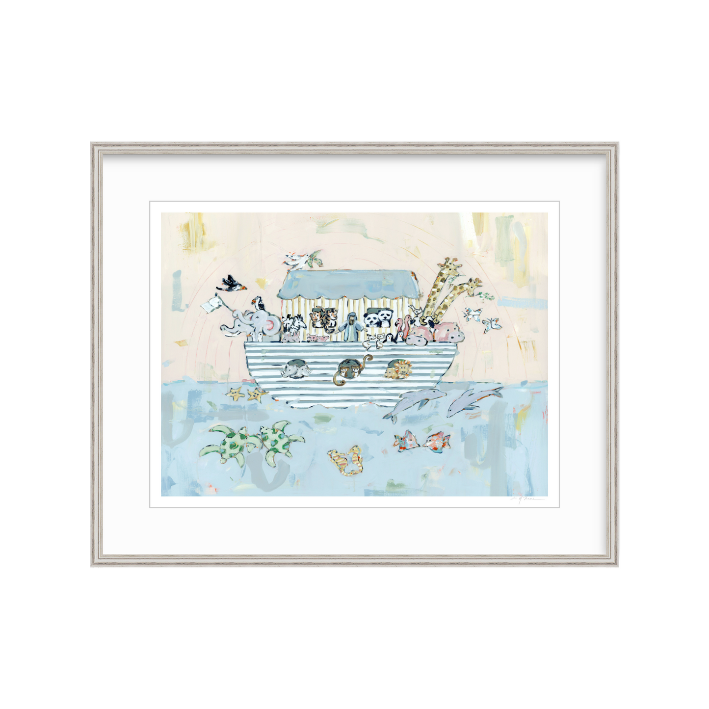 Noah's ark V Nursery Fine Art Print