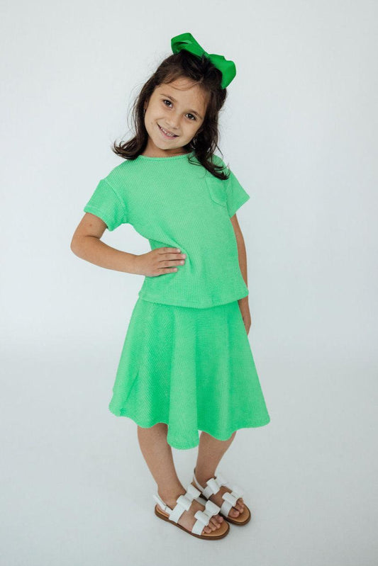 SALE Seafoam Green Scrunchy Twirl Skort