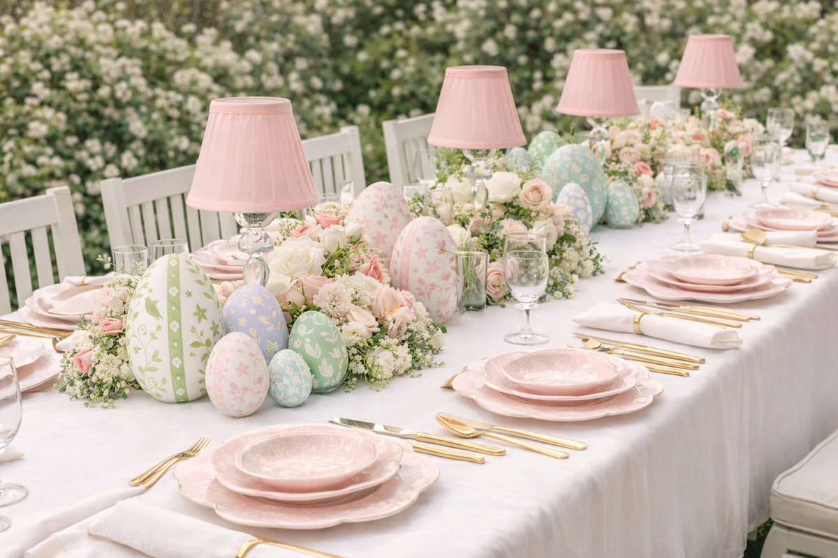 Round Crystal Rechargeable Lamp with Pink Shade