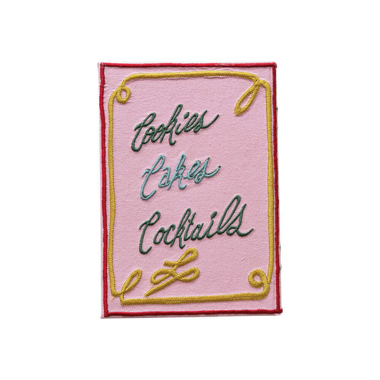 a pink sign with text