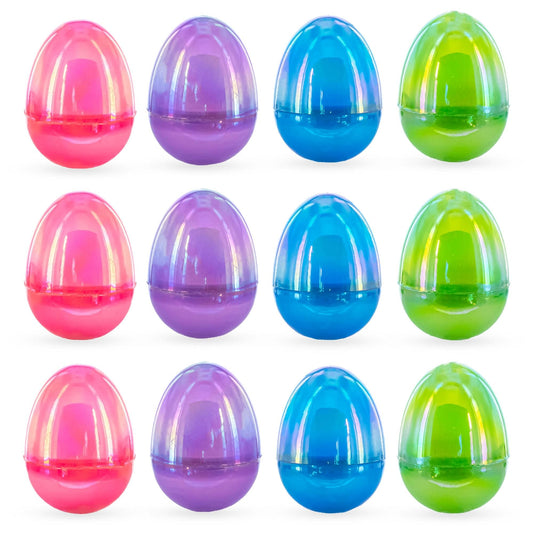 a group of plastic eggs