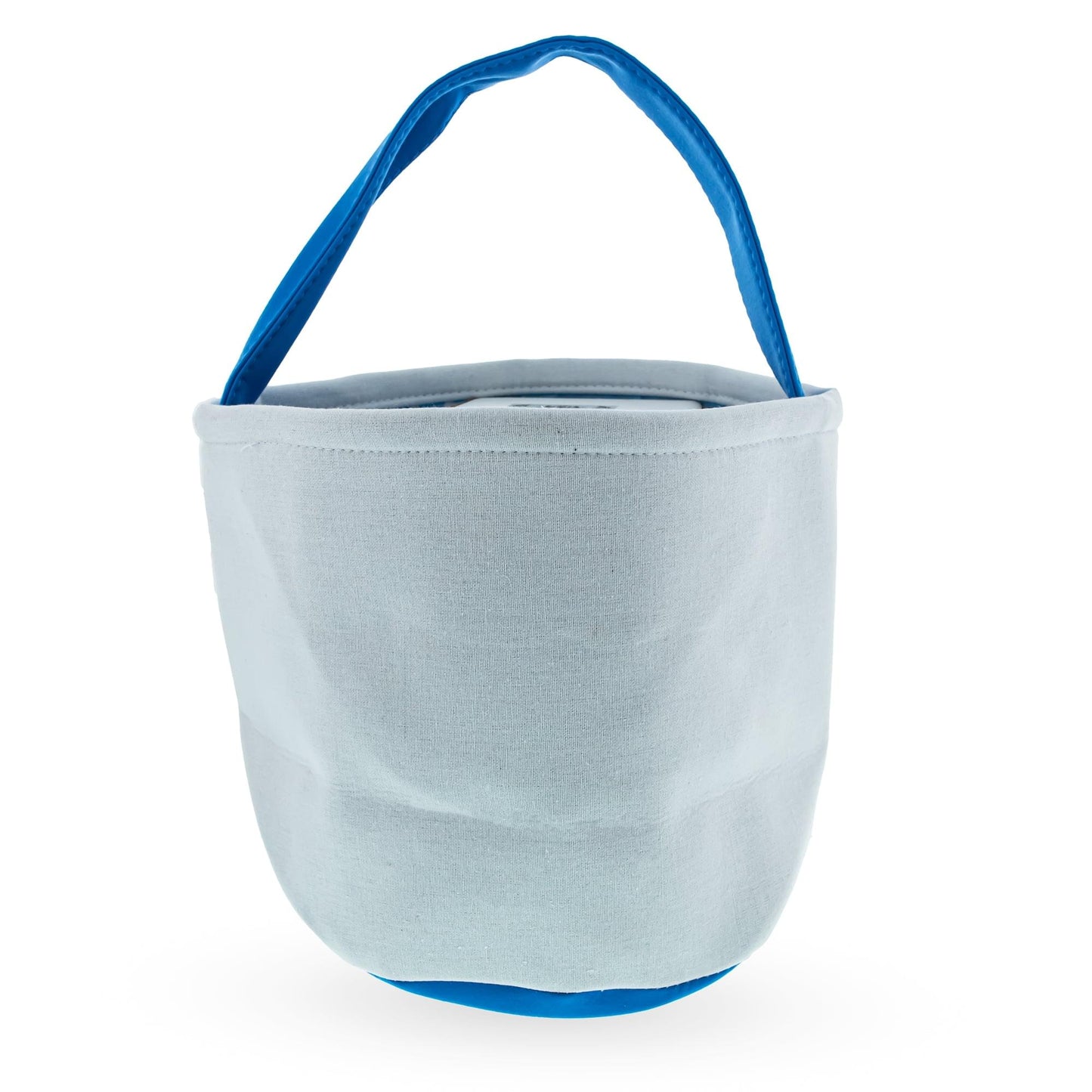 Set of 2 Easter Bunny Tote Bags – Soft Fabric Egg Hunt Baskets Carry Pouches for Kids 9.5 Inches Tall