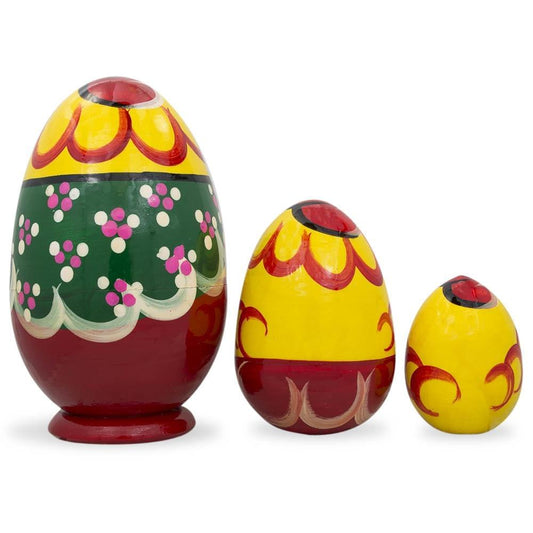 a group of eggs painted with flowers