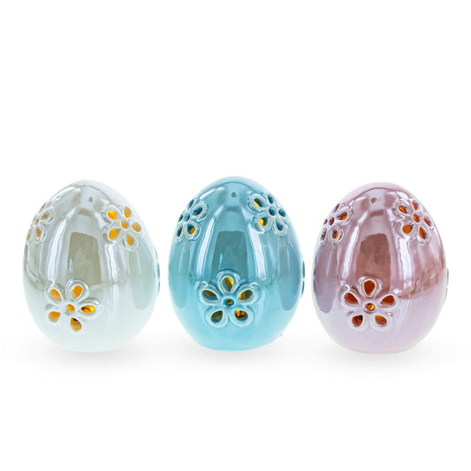 a group of colorful eggs