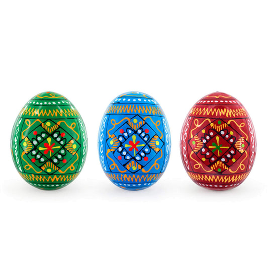 a group of colorful eggs