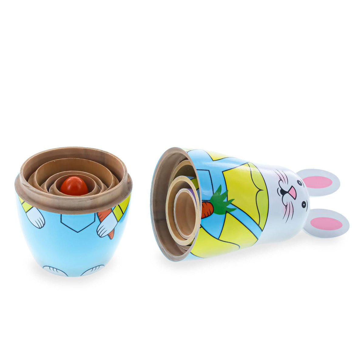 a toy with a rabbit design