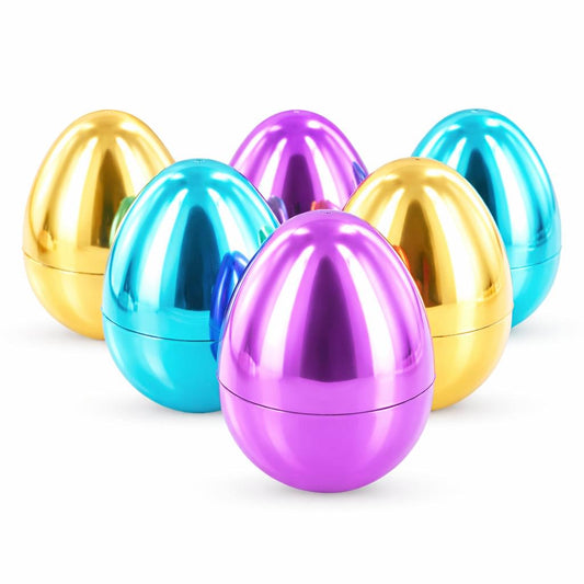 a group of shiny eggs