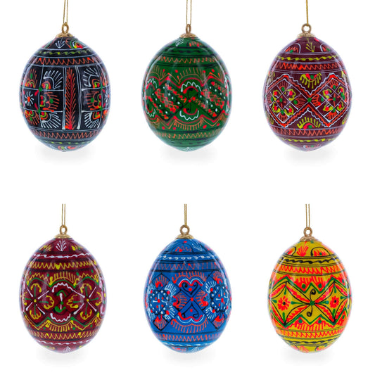 a group of colorful eggs