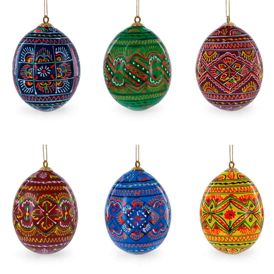 a group of colorful eggs