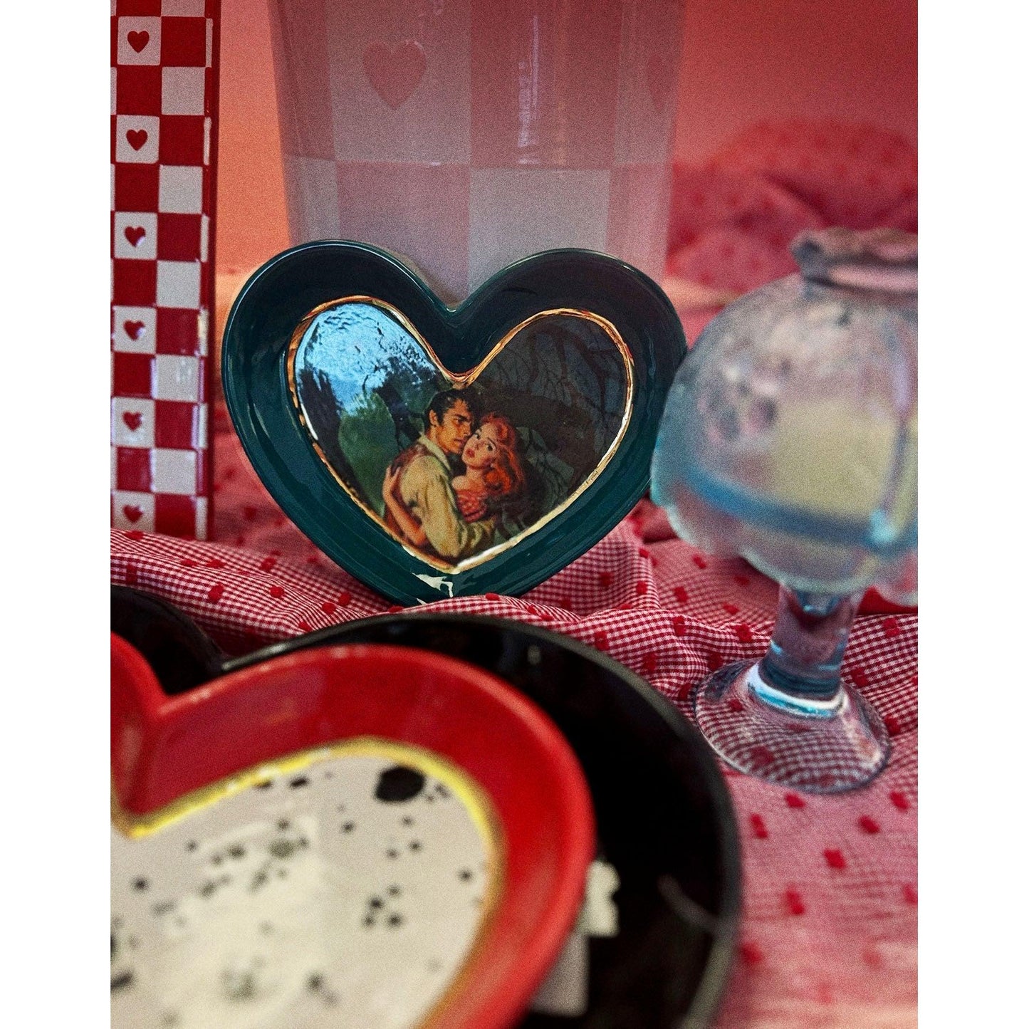 Set of Heart Dishes