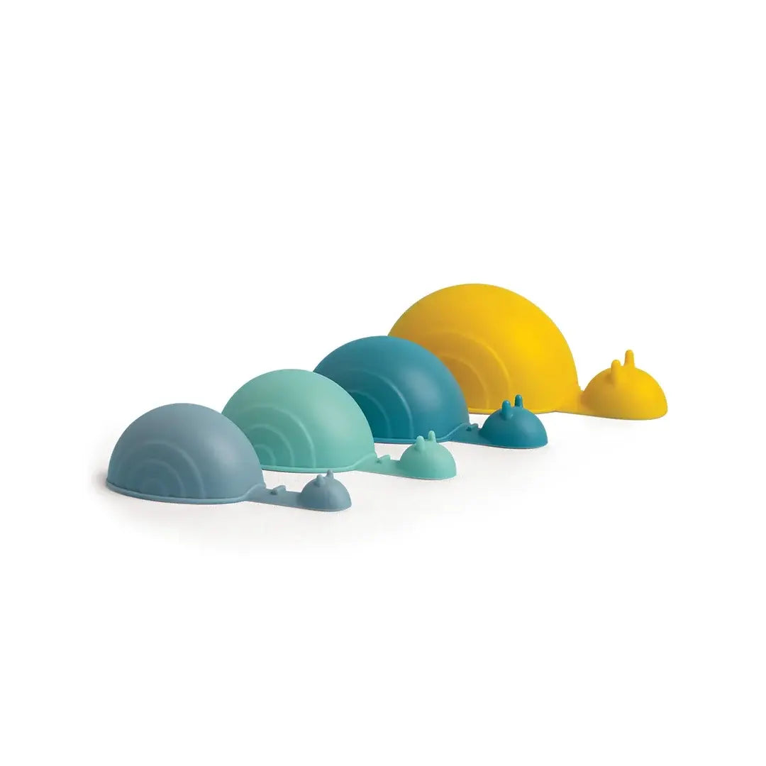 a group of colorful snails