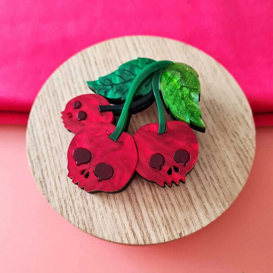 a close up of a brooch