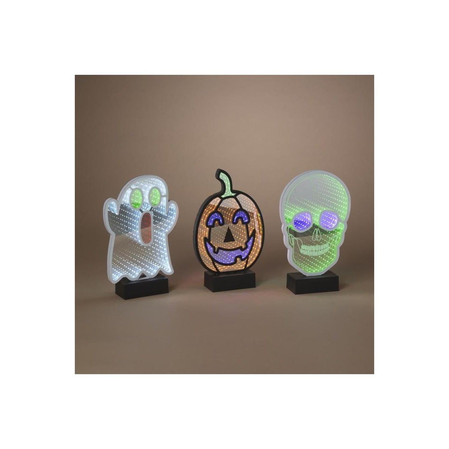 Skull Infinity Light Display 11"H