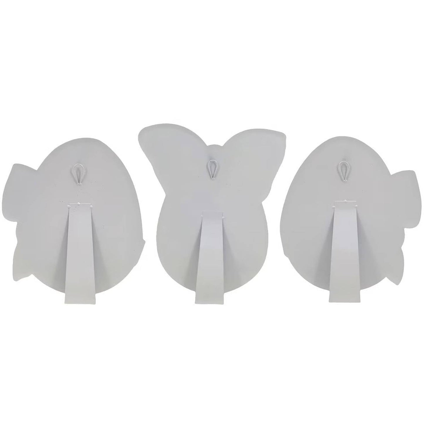 Small Eggs with Plaid Bows (Set of 3)