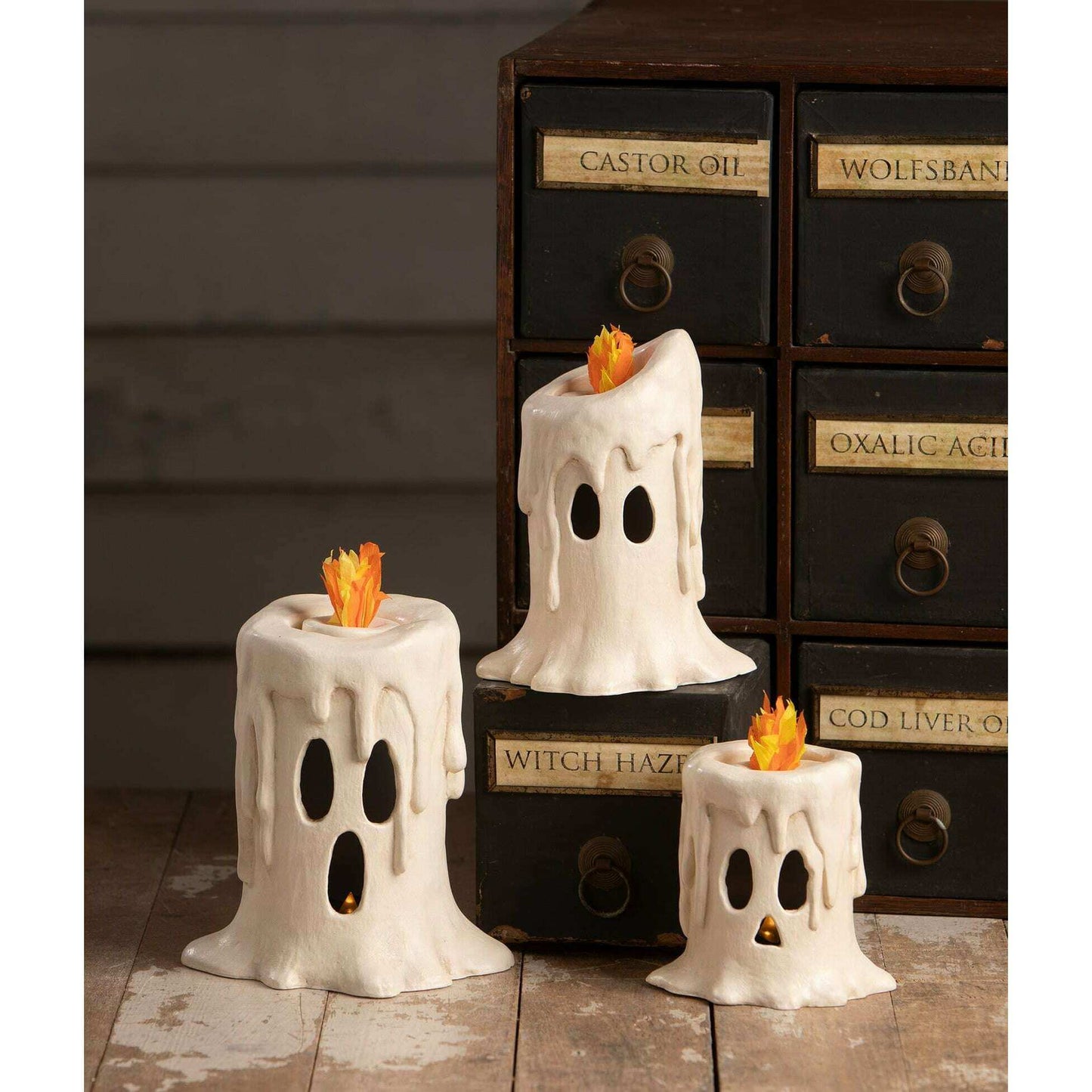 Small Flam'in Candle Luminary | Halloween Decor | Bethany Lowe