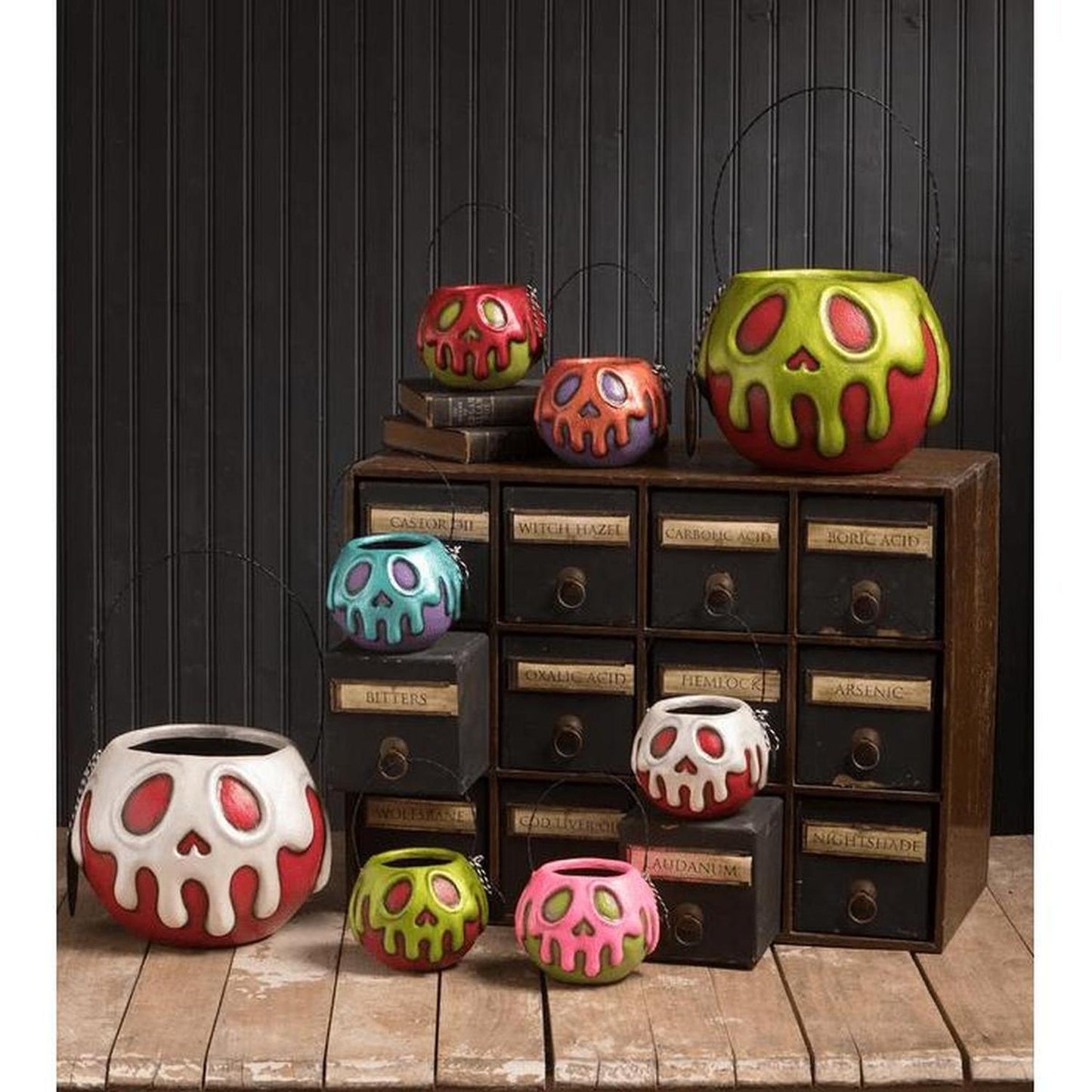 Small Green Apple Pink Poison Bucket