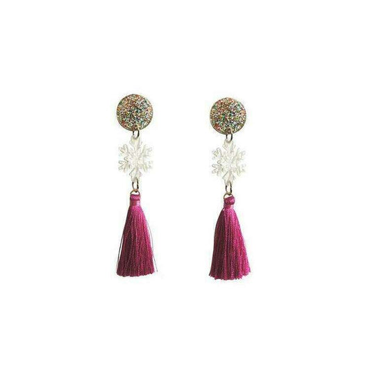 Snow Star Earrings by Laliblue
