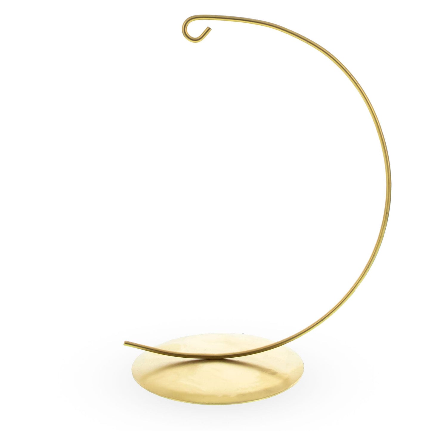 Solid Round Base Gold Metal Ornament Display Stand 7.8 Inches