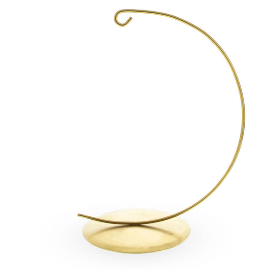Solid Round Base Gold Metal Ornament Display Stand 7.8 Inches