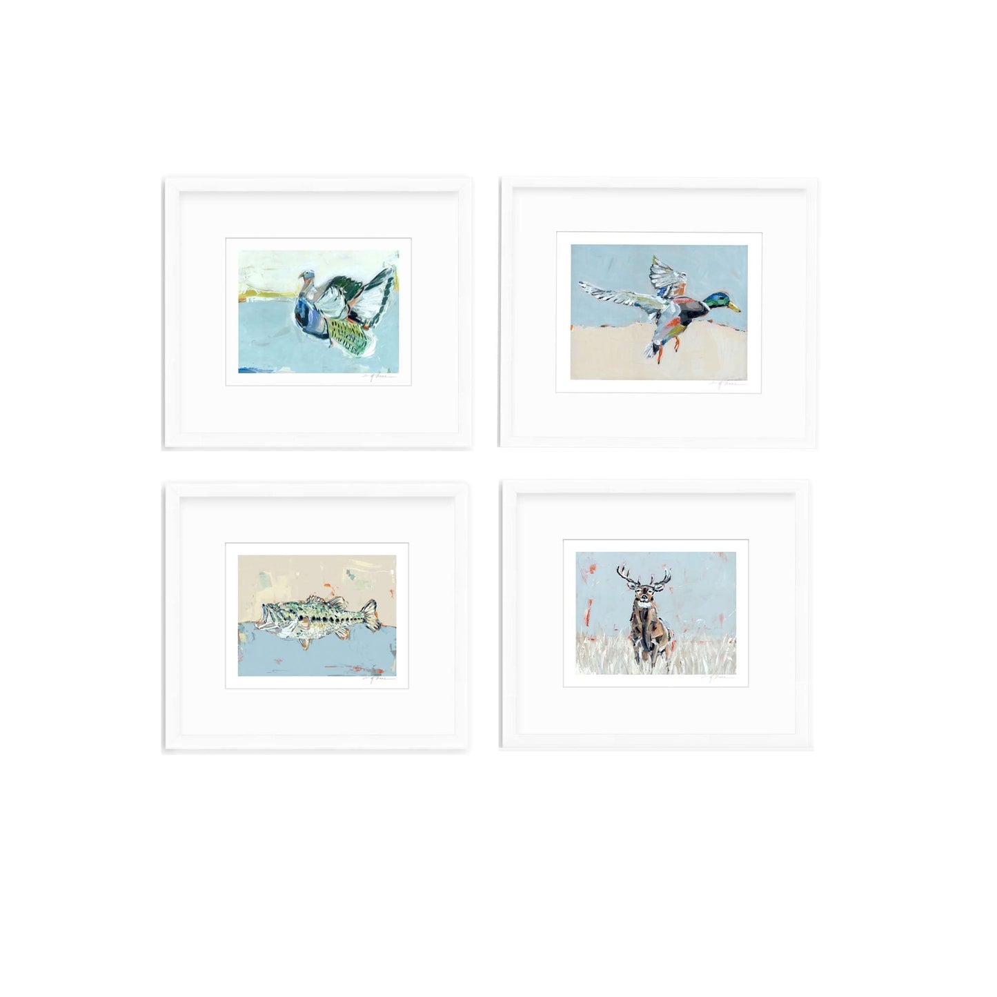 Southern Raised Mallard Fish Deer Turkey Fine Art Print