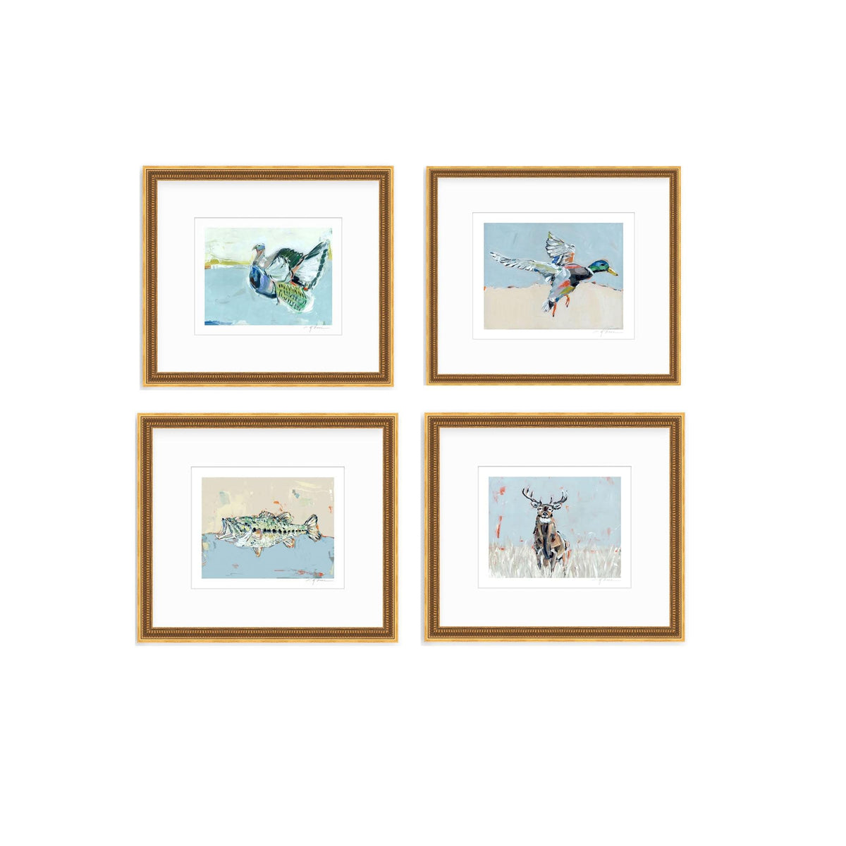 Southern Raised Mallard Fish Deer Turkey Fine Art Print