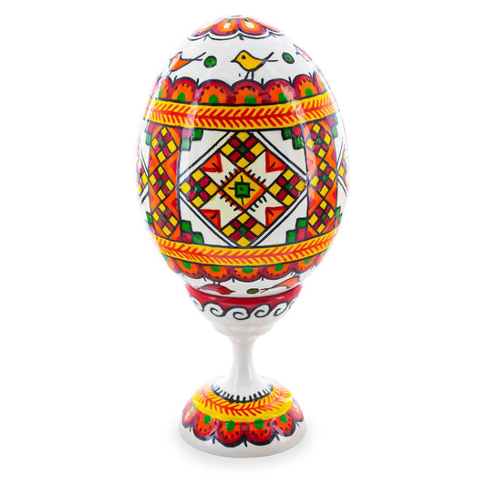 a colorful egg shaped object