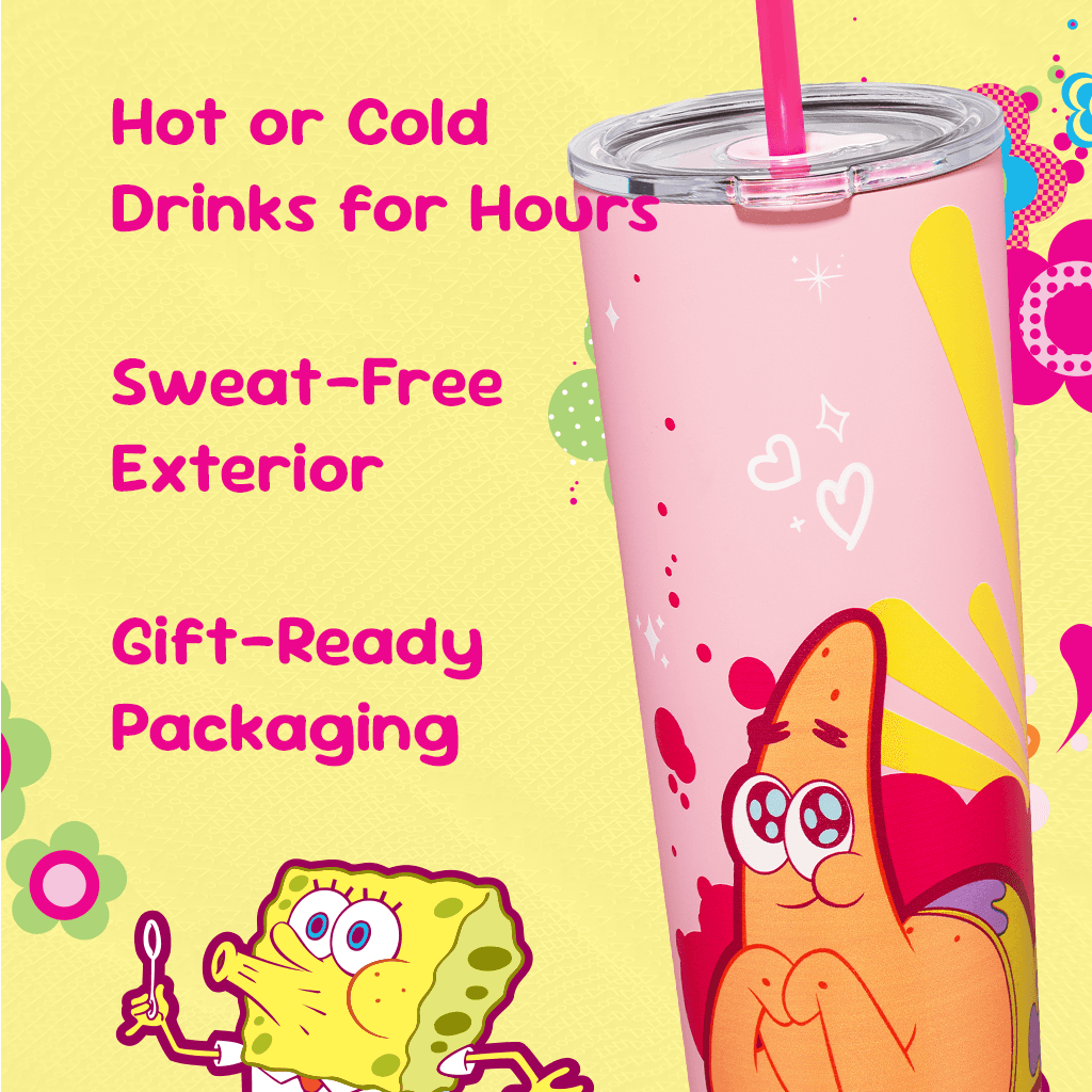 SpongeBob SquarePants Pink Tumbler - 24 oz