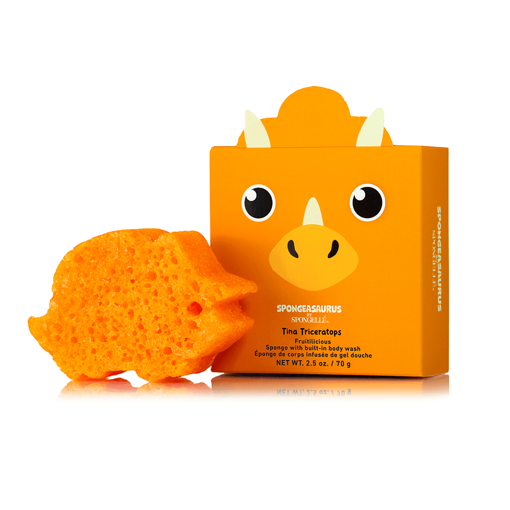 a yellow box with a dinosaur shaped object