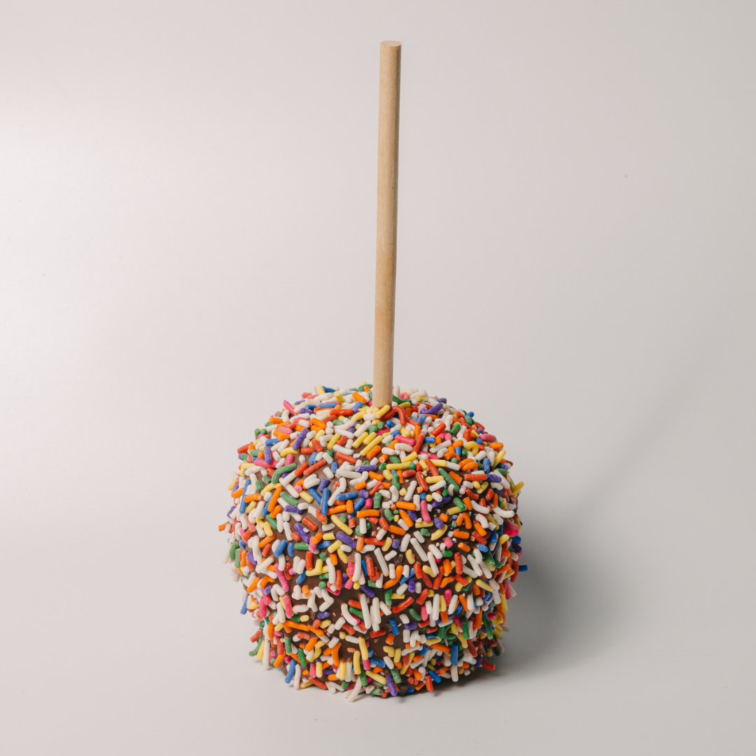 Sprinkled Chocolate Caramel Apple