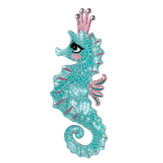 a seahorse with a crown