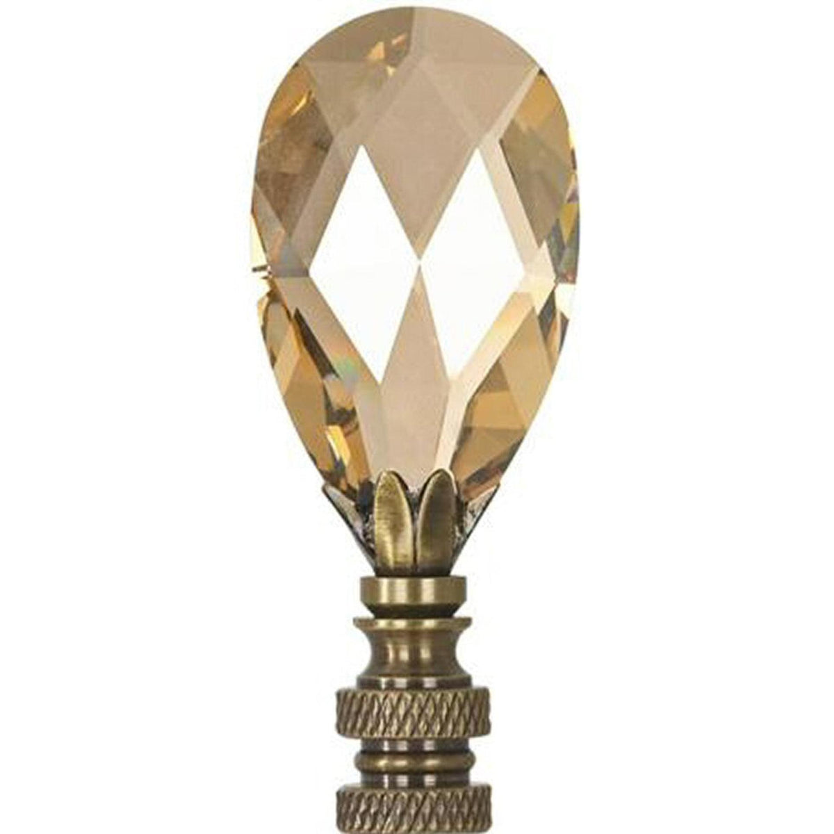 a close up of a lamp finial