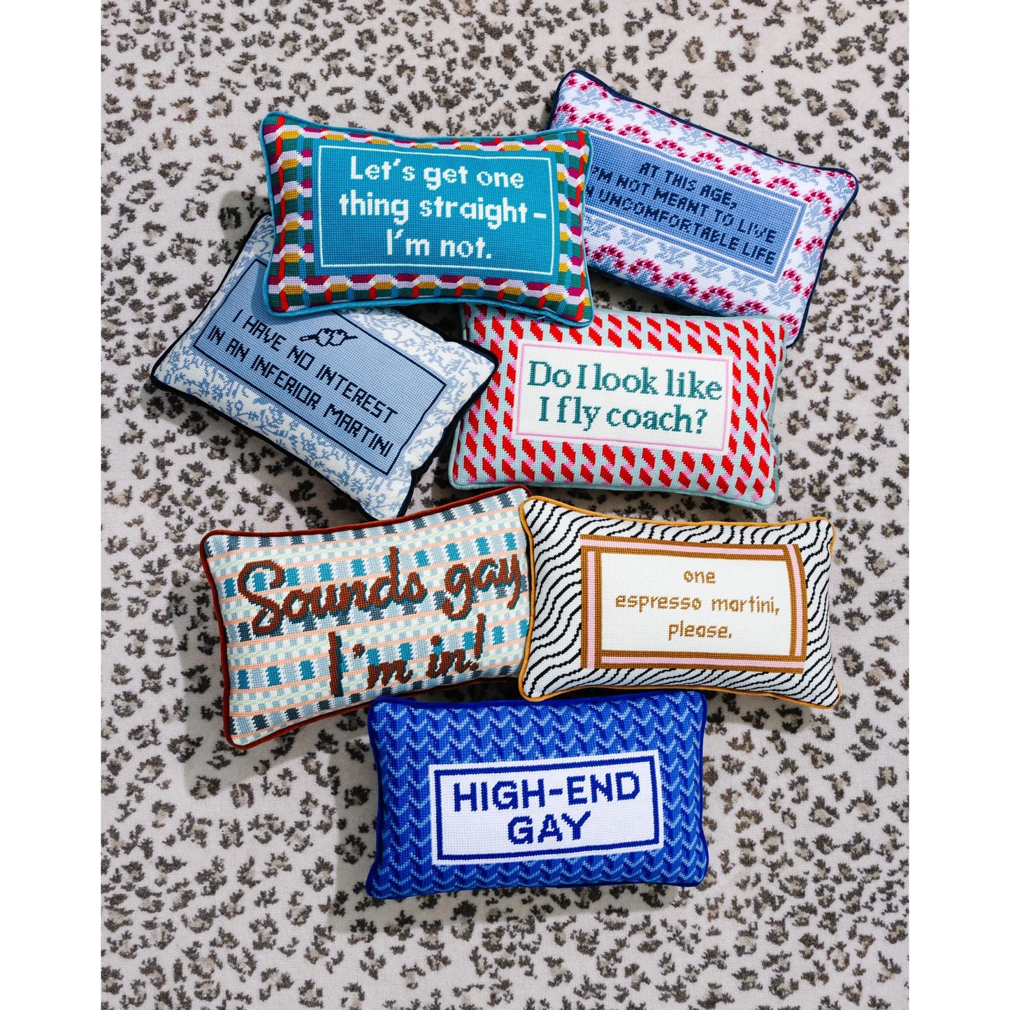 Uncomfortable Needlepoint Pillow