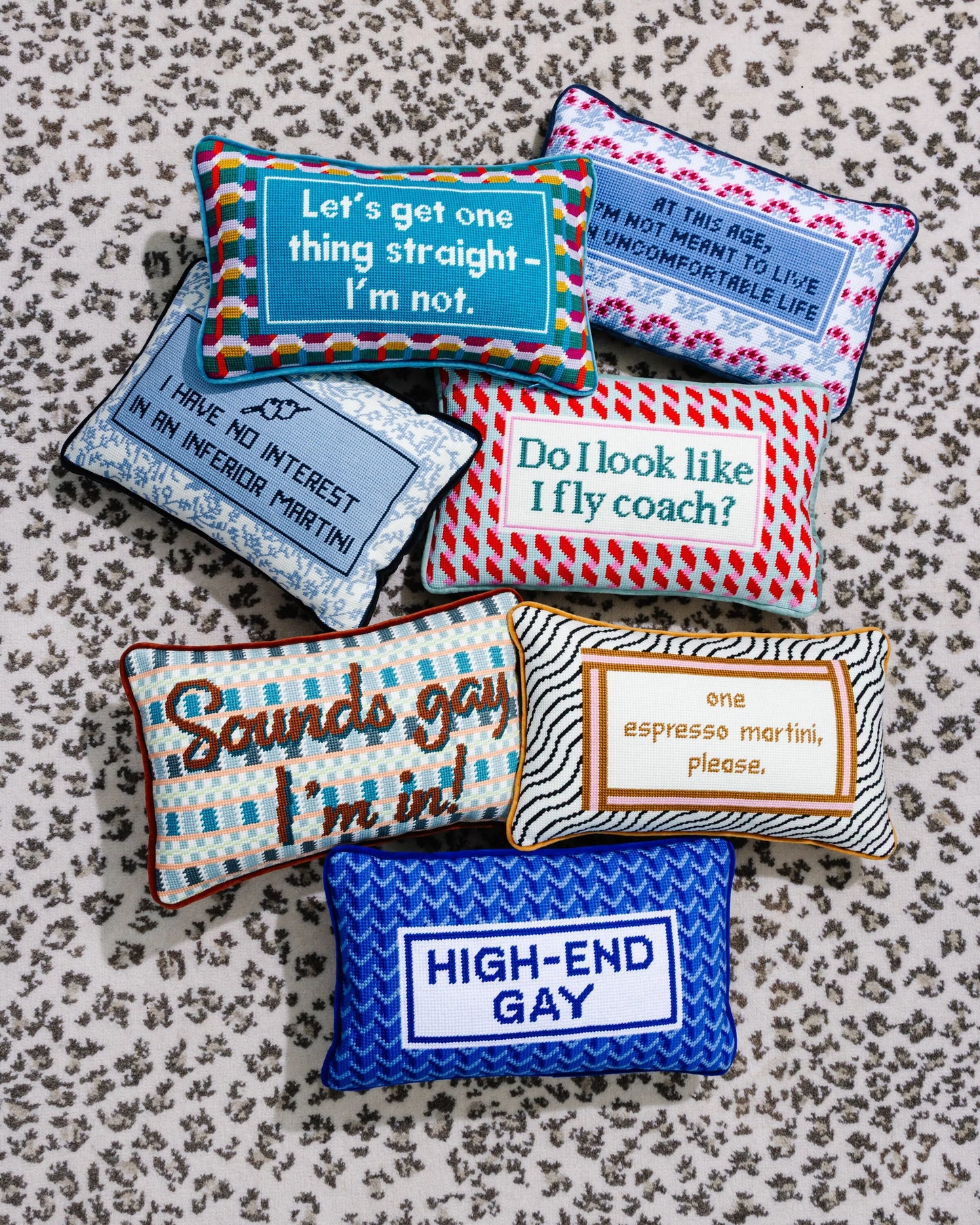 Sounds Gay Needlepoint Pillow
