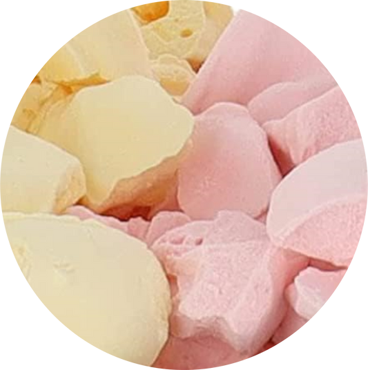 Freeze Dried Ice Cream That Does Not Melt (Bits) Strawberry Banana Mix