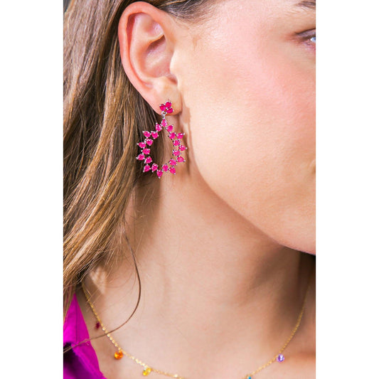 CHARLOTTE FLORAL DROP EARRINGS