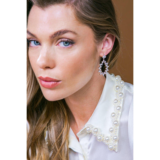 CHARLOTTE FLORAL DROP EARRINGS