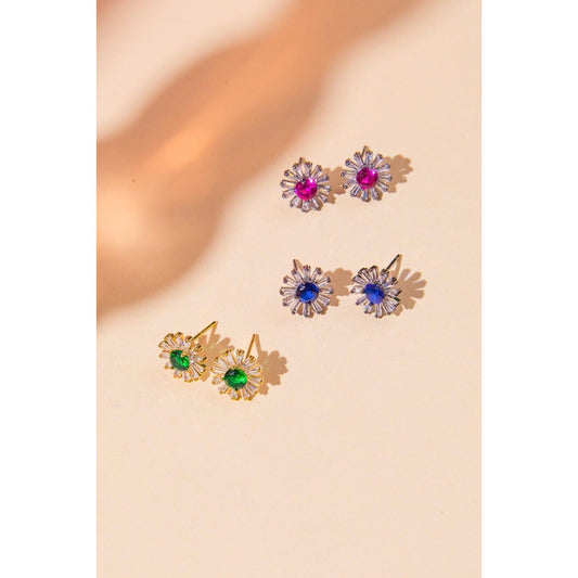 VINTAGE SUNFLOWER EARRINGS