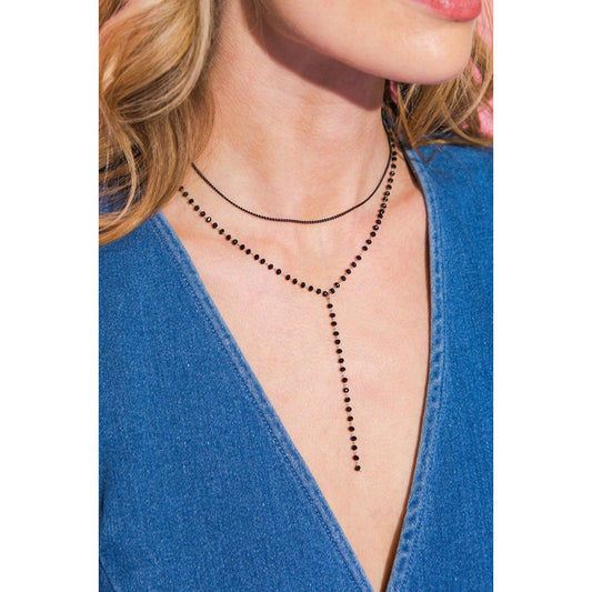 BEADED Y NECKLACE
